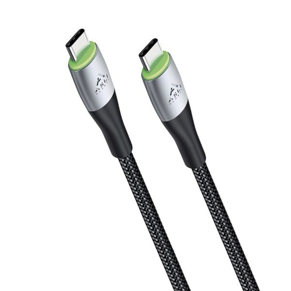 كيبل Power Wire Ultra من أسلي جلوبال USB-C إلى USB-C بقوة 60 واط 30سم | رمادي كيبل Power Wire Ultra من أسلي جلوبال USB-C إلى USB-C بقوة 60 واط 30سم | رمادي